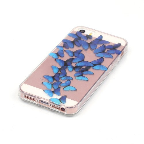 Apple iPhone SE 5 5S TPU IMD Gel Case Transparent Motiv