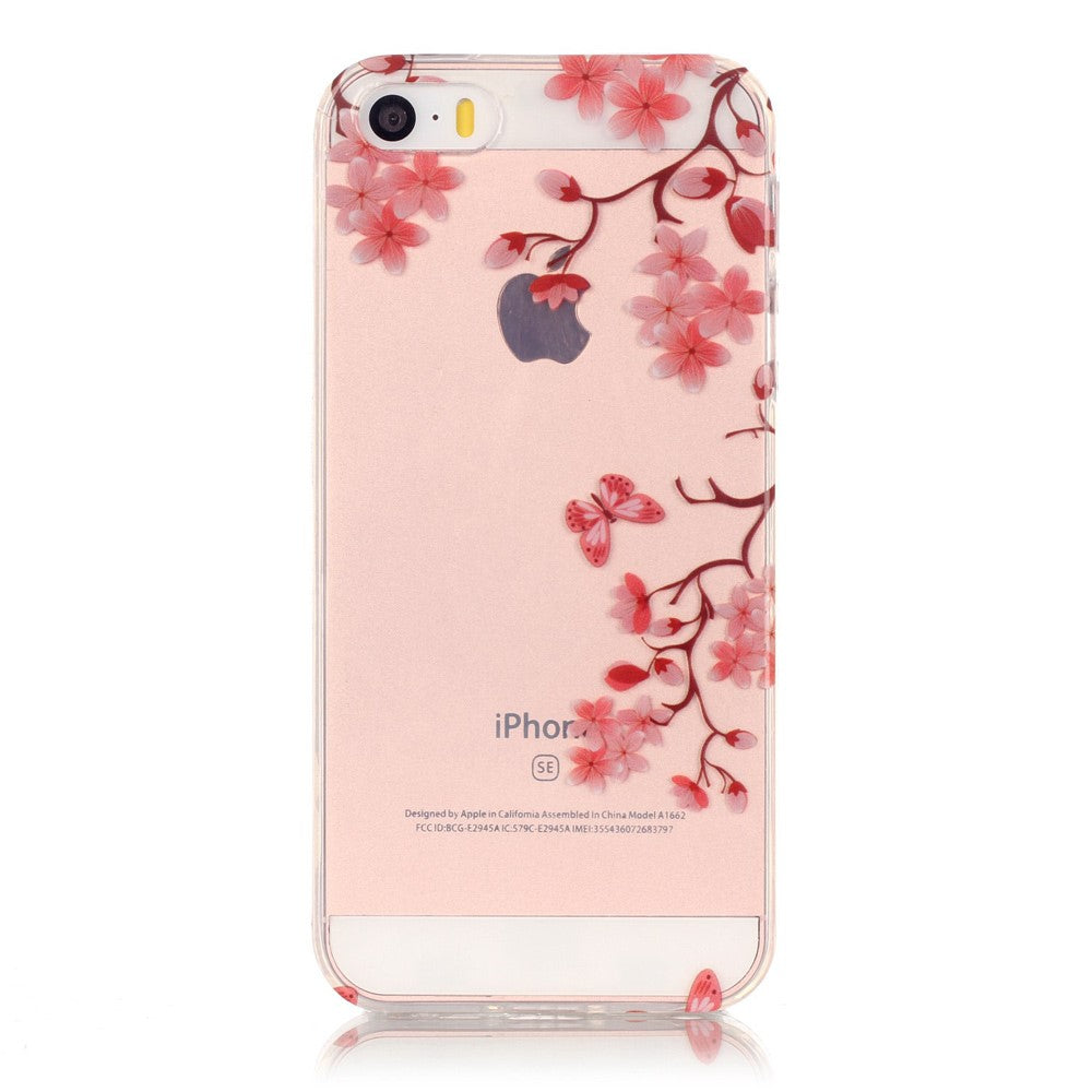 Apple iPhone SE 5 5S TPU IMD Gel Case Transparent Motiv
