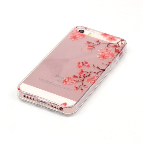 Apple iPhone SE 5 5S TPU IMD Gel Case Transparent Motiv