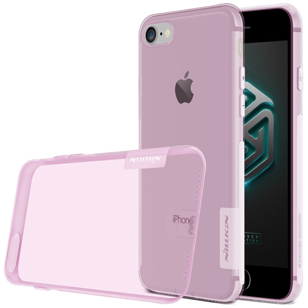 NILLKIN TPU Case für Apple iPhone 8 7 SE 2020 Transparent Klar Anti-Staub-Plug