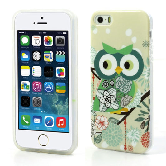 Apple iPhone SE 5 5S TPU IMD Case Cartoon Owl