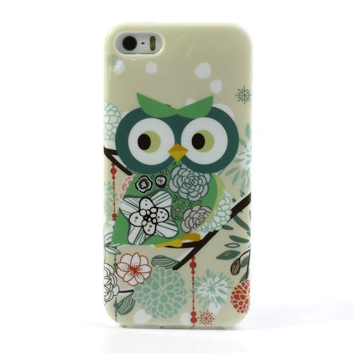 Apple iPhone SE 5 5S TPU IMD Case Cartoon Owl