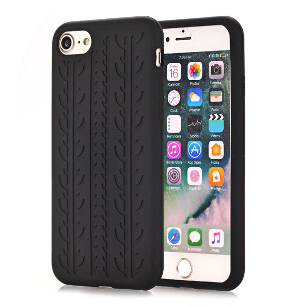 Silikon Case für Apple iPhone 8 7 SE 2020 Soft Reifenprofil