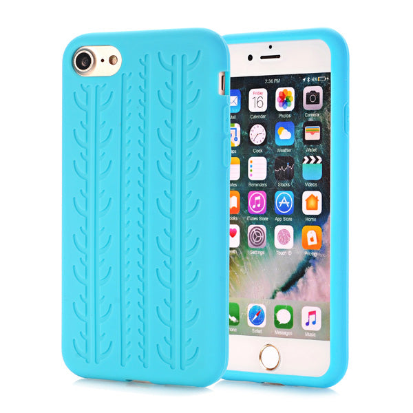 Silikon Case für Apple iPhone 8 7 SE 2020 Soft Reifenprofil