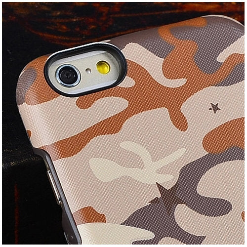 KAJSA Hard Case für Apple iPhone 6 6S Camouflage Pattern Army Look Cover