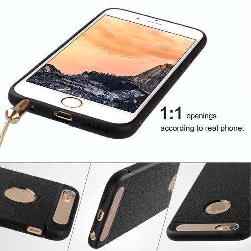 MOSHUO Hard Case für Apple iPhone 6 6S PC TPU Hybrid Metall Platte