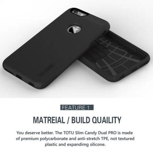 Apple iPhone 6 6S TOTU TPU Hybrid Case Slim Candy Dual PRO