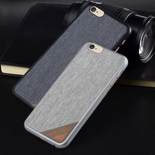WUW Hard Case für Apple iPhone 6 6S Jeans Look Muster