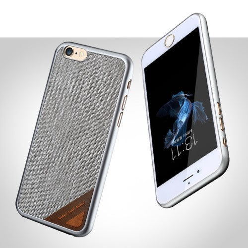 WUW Hard Case für Apple iPhone 6 6S Jeans Look Muster