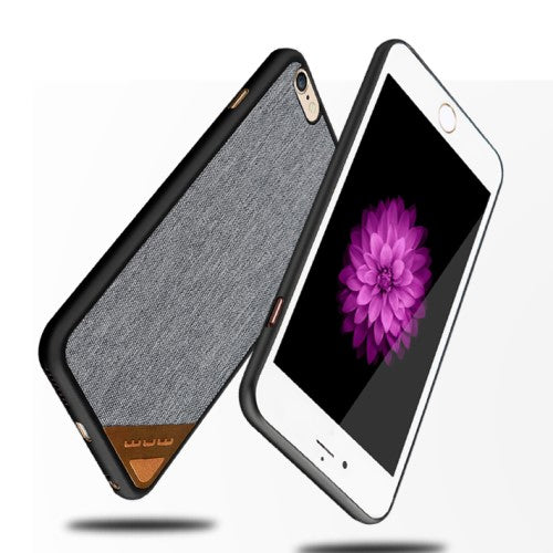 WUW Hard Case für Apple iPhone 6 6S Jeans Look Muster