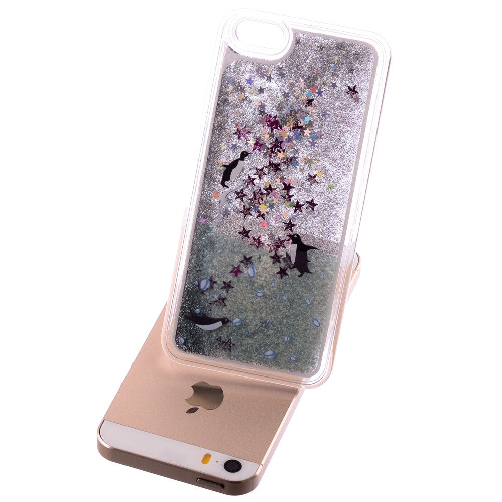 Hard Case für Apple iPhone SE 5 5S Dynamic Flash Stern Pulver Glitter Bling