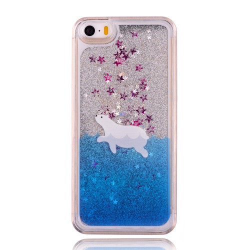 Hard Case für Apple iPhone SE 5 5S Dynamic Flash Stern Pulver Glitter Bling