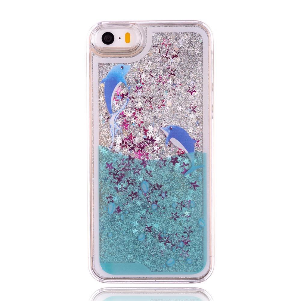 Hard Case für Apple iPhone SE 5 5S Dynamic Flash Stern Pulver Glitter Bling