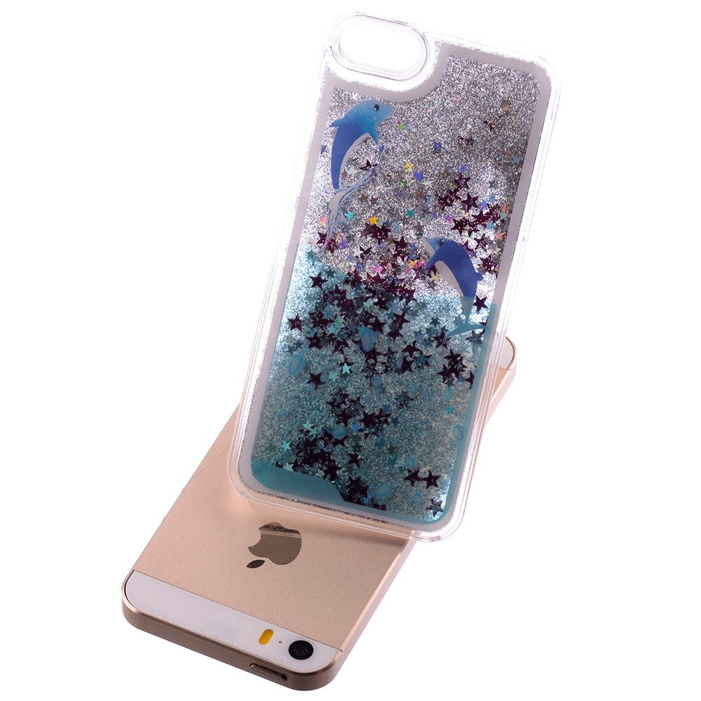 Hard Case für Apple iPhone SE 5 5S Dynamic Flash Stern Pulver Glitter Bling
