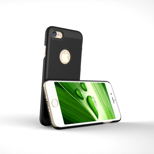 LOOPEE Hard Case für Apple iPhone 8 7 Hollow Mesh Loch Muster Schutz Hülle Cover