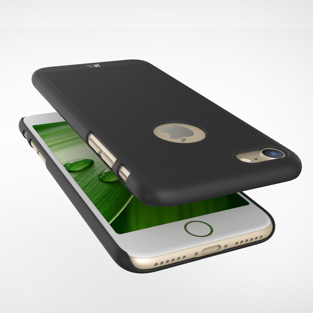 LOOPEE Hard Case für Apple iPhone 8 7 Hollow Mesh Loch Muster Schutz Hülle Cover