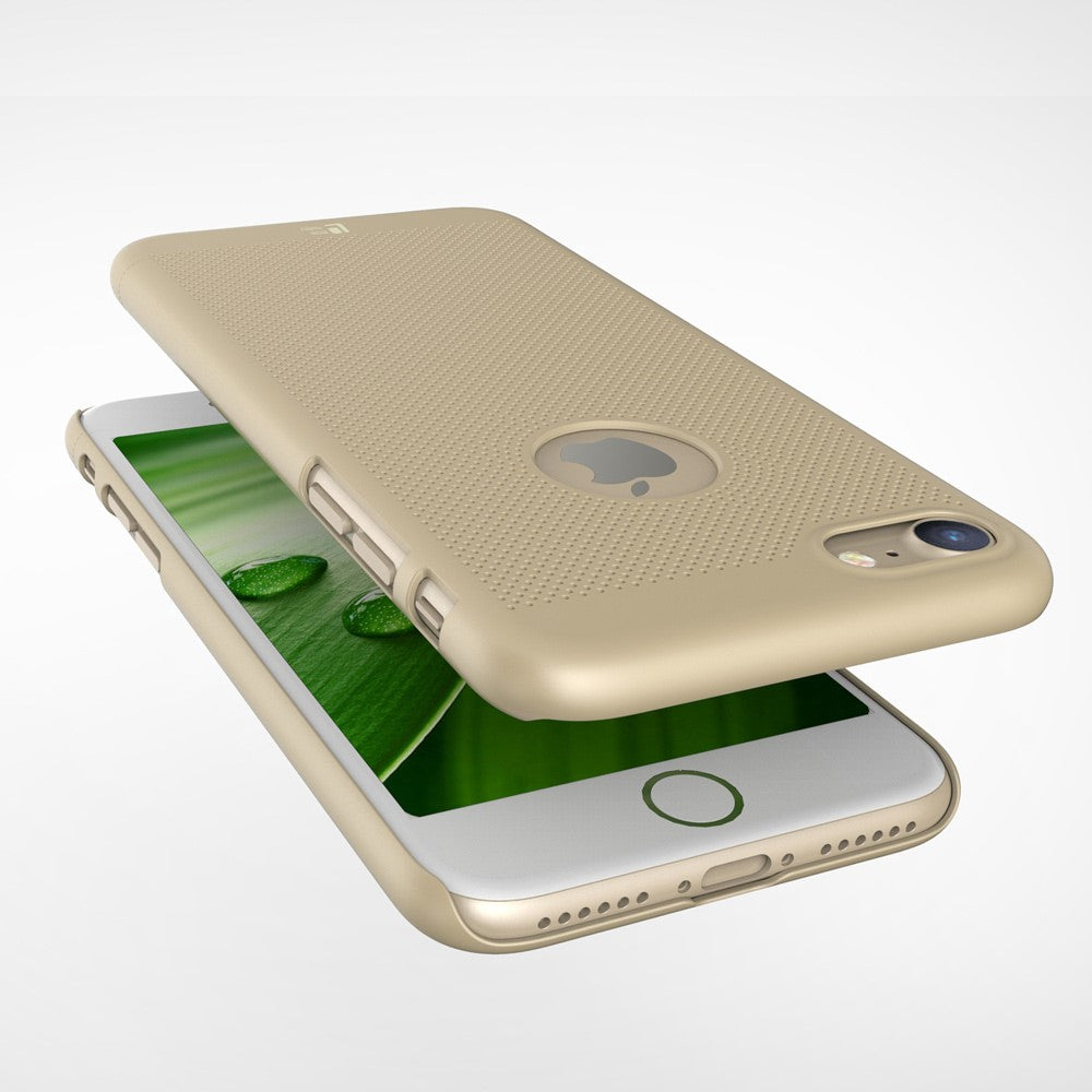 LOOPEE Hard Case für Apple iPhone 8 7 Hollow Mesh Loch Muster Schutz Hülle Cover