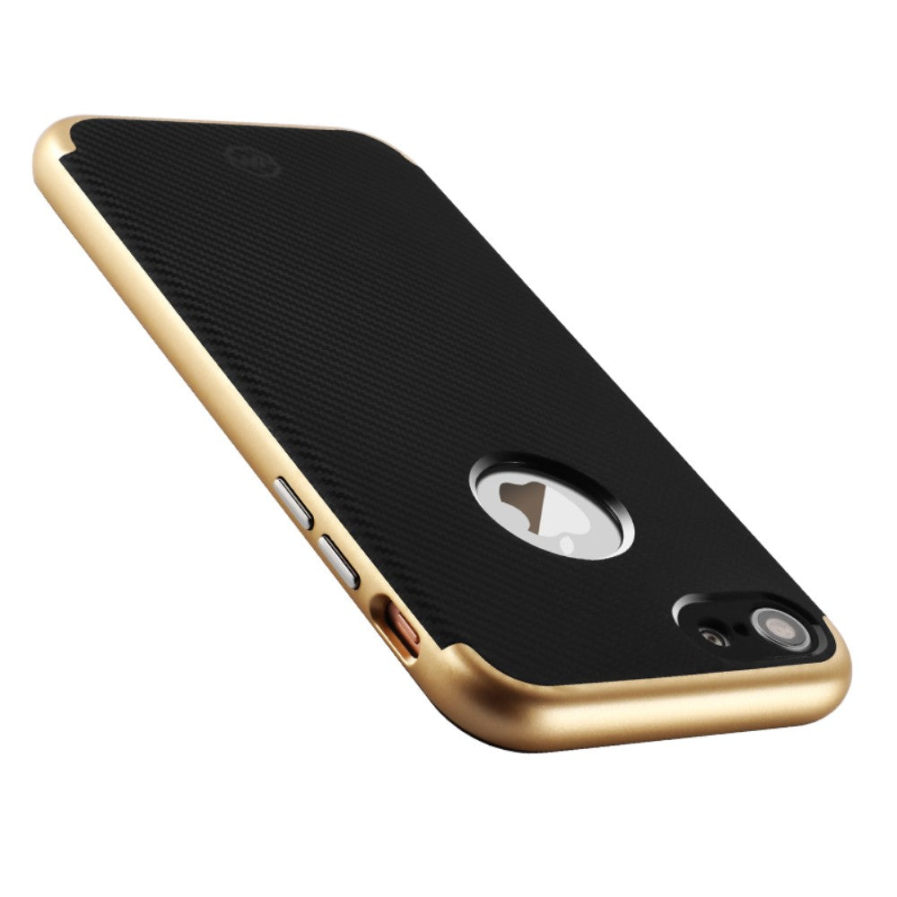 Joyroom TPU PC Case für Apple iPhone 8 7 SE 2020 Blade Series Carbon Optik Bumper