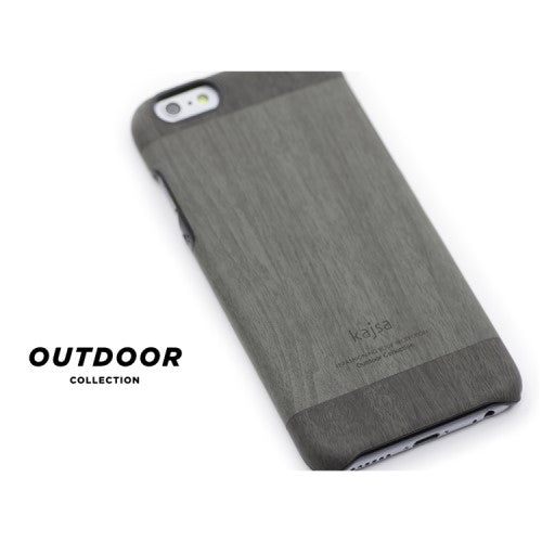 KAJSA Hard Case für Apple iPhone 6 6S Outdoor Collection Wood Holz Optik Cover