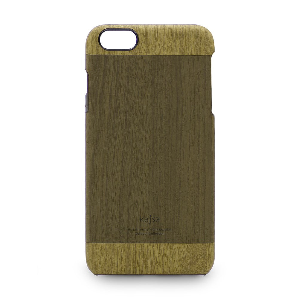 KAJSA Hard Case für Apple iPhone 6 6S Outdoor Collection Wood Holz Optik Cover