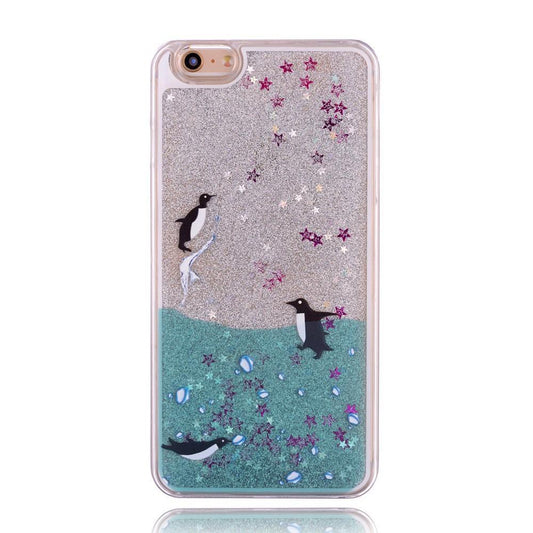 Hard Case für Apple iPhone 6 6S Dynamic Flash Stern Pulver Glitter Bling