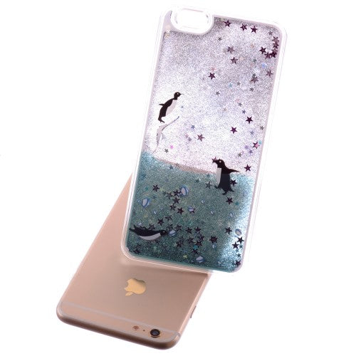 Hard Case für Apple iPhone 6 6S Dynamic Flash Stern Pulver Glitter Bling