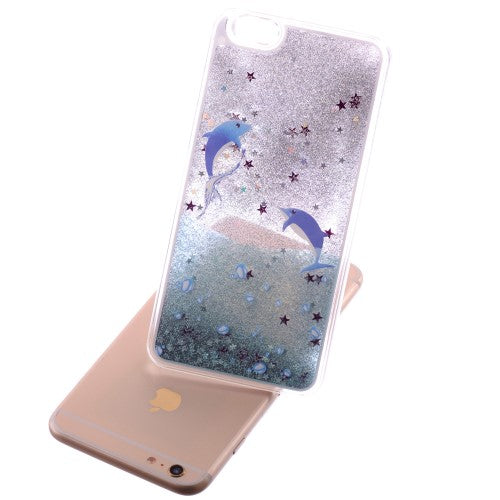 Hard Case für Apple iPhone 6 6S Dynamic Flash Stern Pulver Glitter Bling