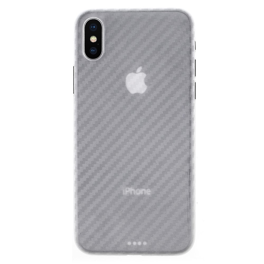 Thin Case für Apple iPhone XS X Carbon Fiber Optik Muster