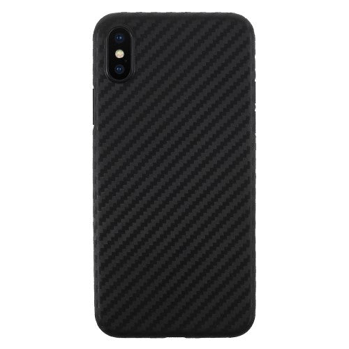 Thin Case für Apple iPhone XS X Carbon Fiber Optik Muster