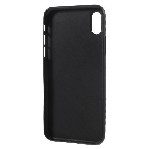 Thin Case für Apple iPhone XS X Carbon Fiber Optik Muster