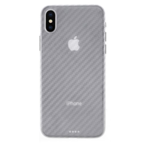 Thin Case für Apple iPhone XS X Carbon Fiber Optik Muster