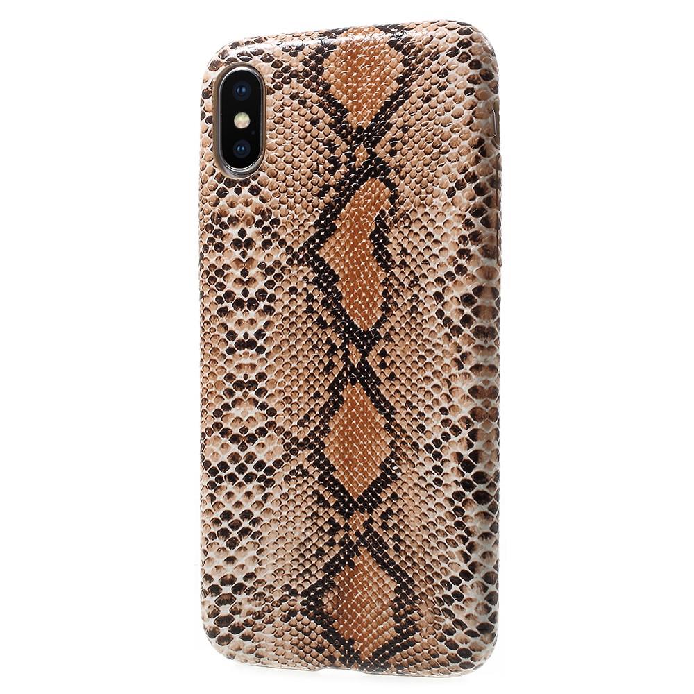 Hard Case für Apple iPhone XS X Snake Schlange Optik Skin Muster