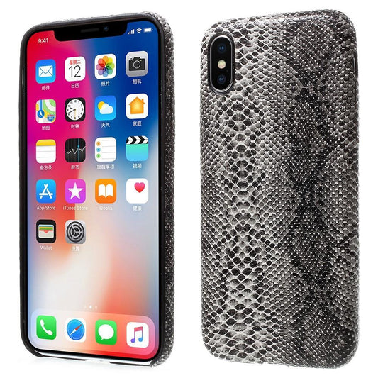 Hard Case für Apple iPhone XS X Snake Schlange Optik Skin Muster