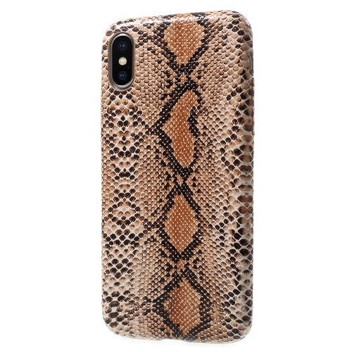 Hard Case für Apple iPhone XS X Snake Schlange Optik Skin Muster