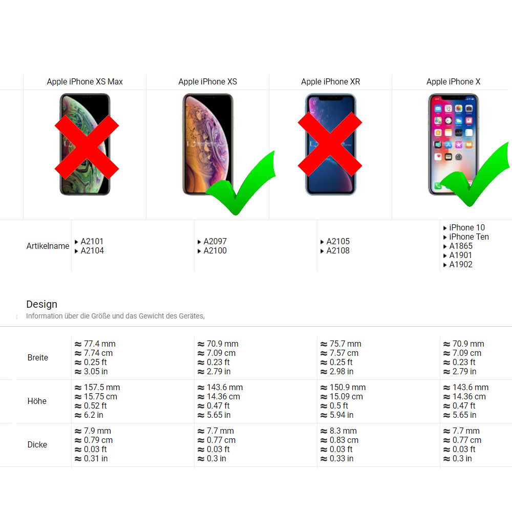 Fullbody Hard Case für Apple iPhone XS X 360 Protection