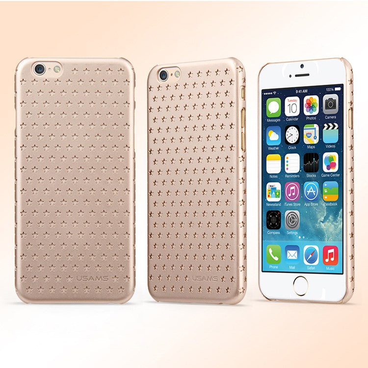 USAMS Hard Case für Apple iPhone 6 6S Starry Series Hollow Stars