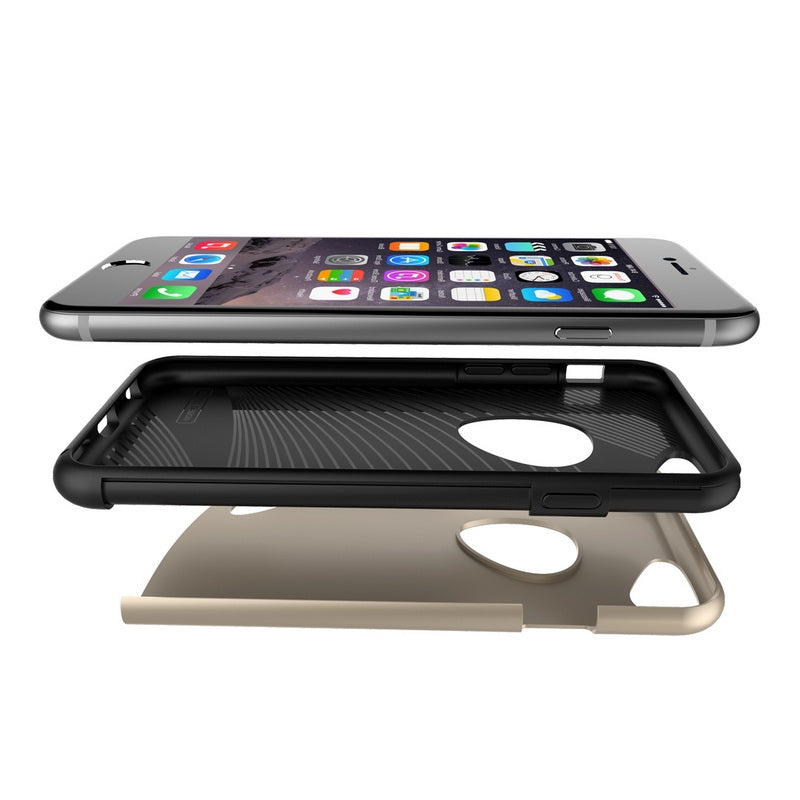 TPU Case für Apple iPhone 6 6S SLiCOO PC + Kombination Cobblestone