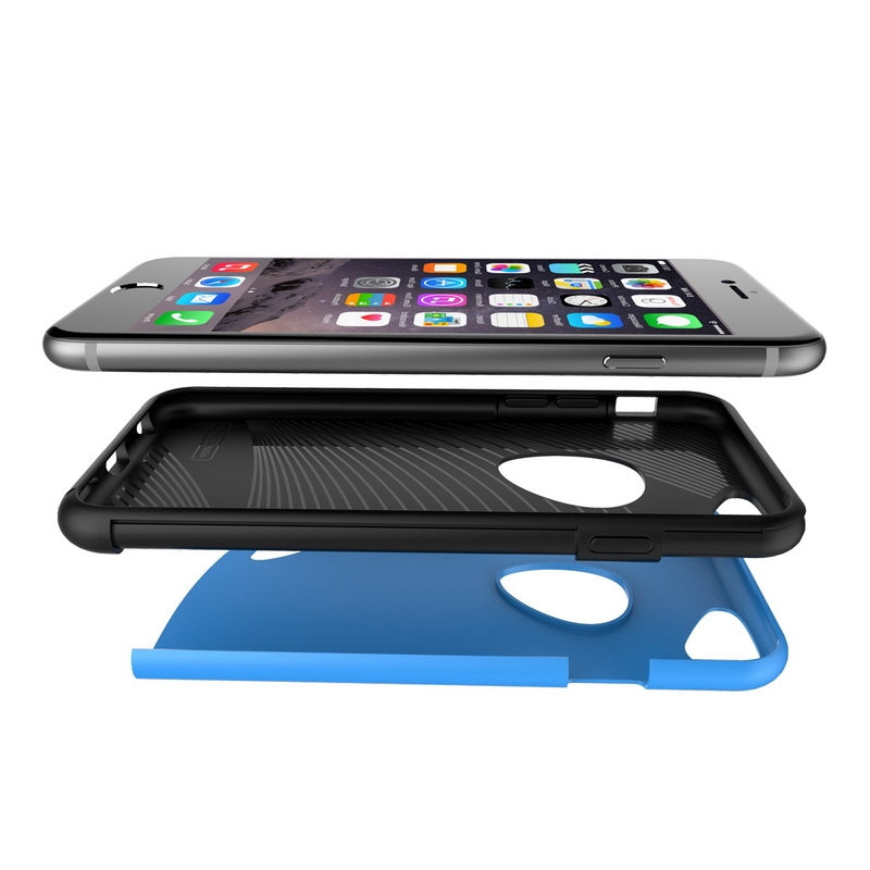 TPU Case für Apple iPhone 6 6S SLiCOO PC + Kombination Cobblestone