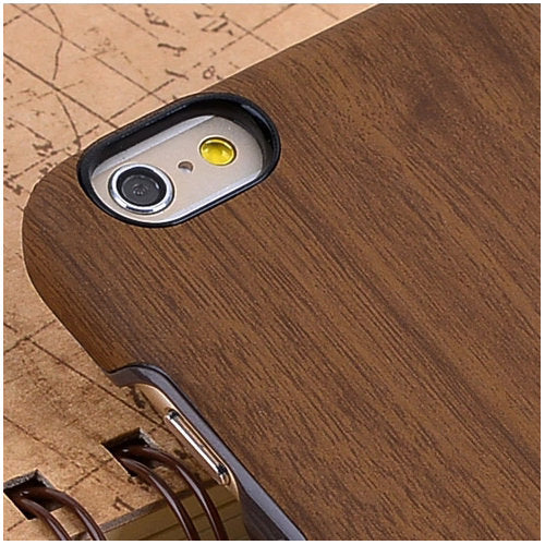 KAJSA Hard Case für Apple iPhone 6 6S Wood Grain Pattern Skin Cover
