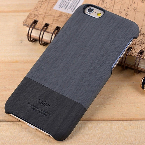 KAJSA Hard Case für Apple iPhone 6 6S Wood Grain Pattern Skin Cover