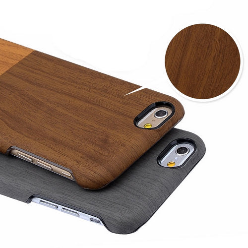 KAJSA Hard Case für Apple iPhone 6 6S Wood Grain Pattern Skin Cover