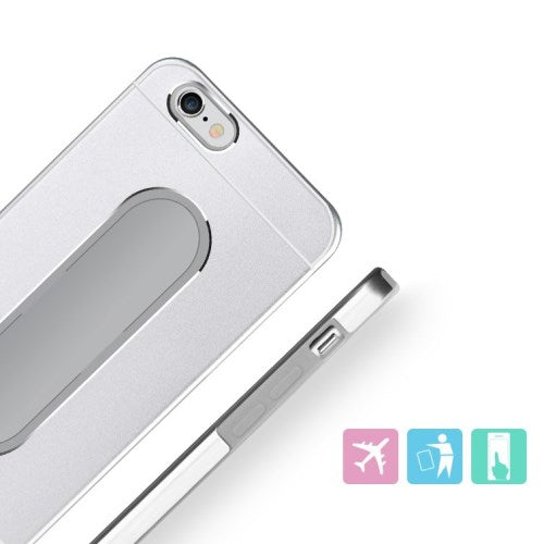 Metal-Silikon Case für Apple iPhone 6 6S ALIKI Moko Series Wrapped mit Ständer