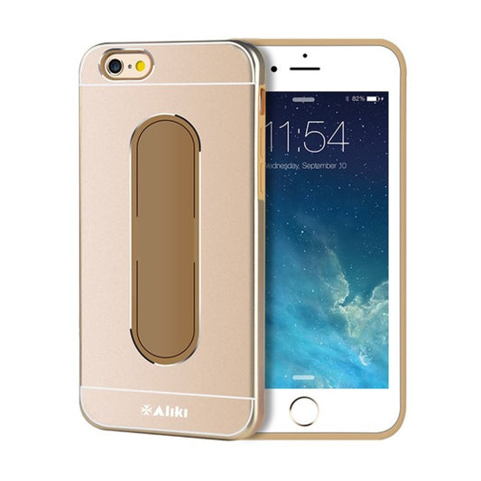 Metal-Silikon Case für Apple iPhone 6 6S ALIKI Moko Series Wrapped mit Ständer