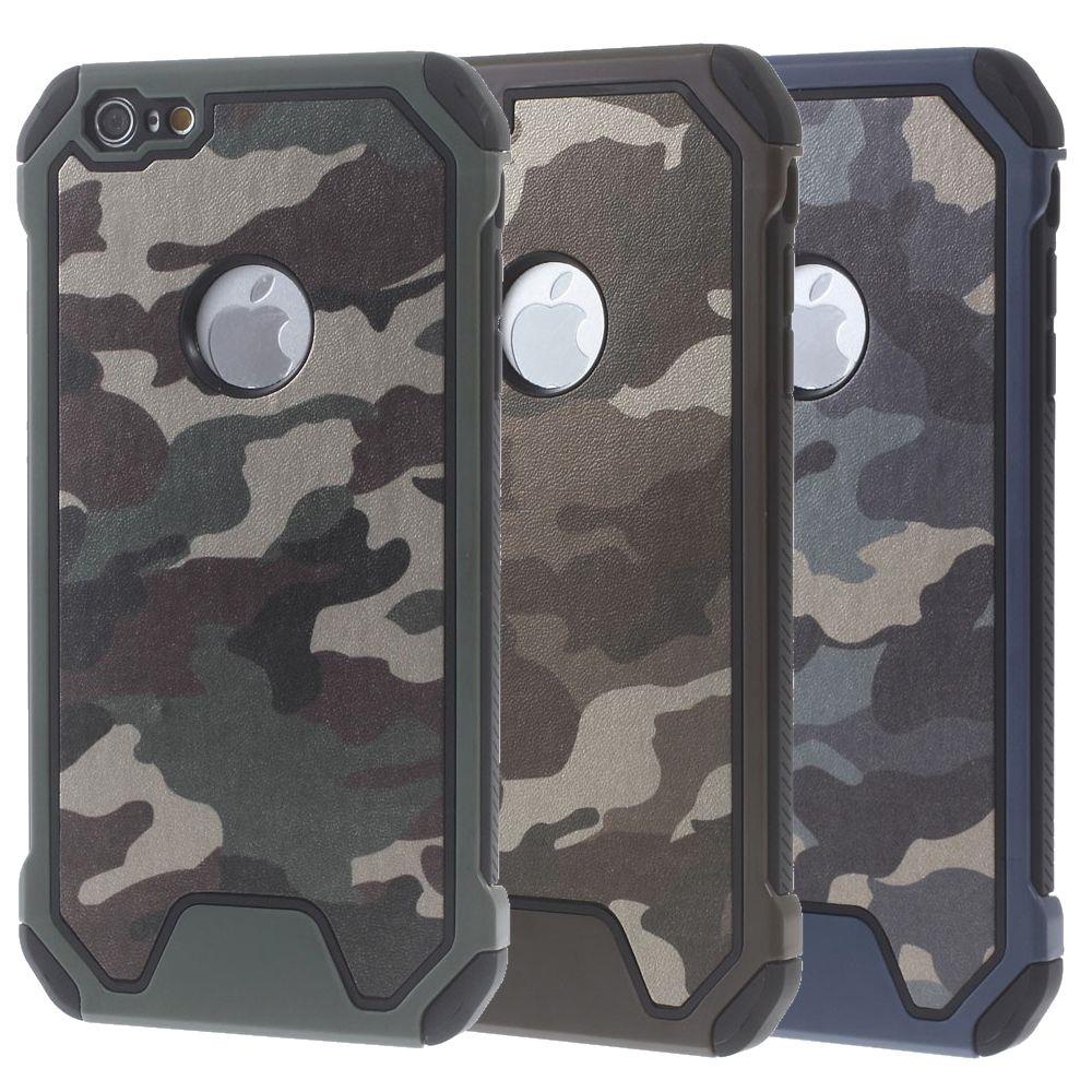 Outdoor Case für Apple iPhone 6 6S TPU Hybrid Camouflage