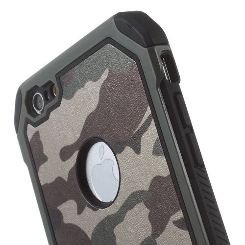 Outdoor Case für Apple iPhone 6 6S TPU Hybrid Camouflage