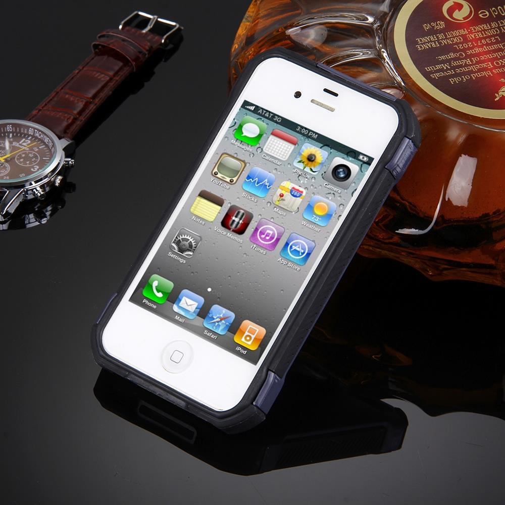 Outdoor Case für Apple iPhone 4 4S TPU Hybrid Camouflage