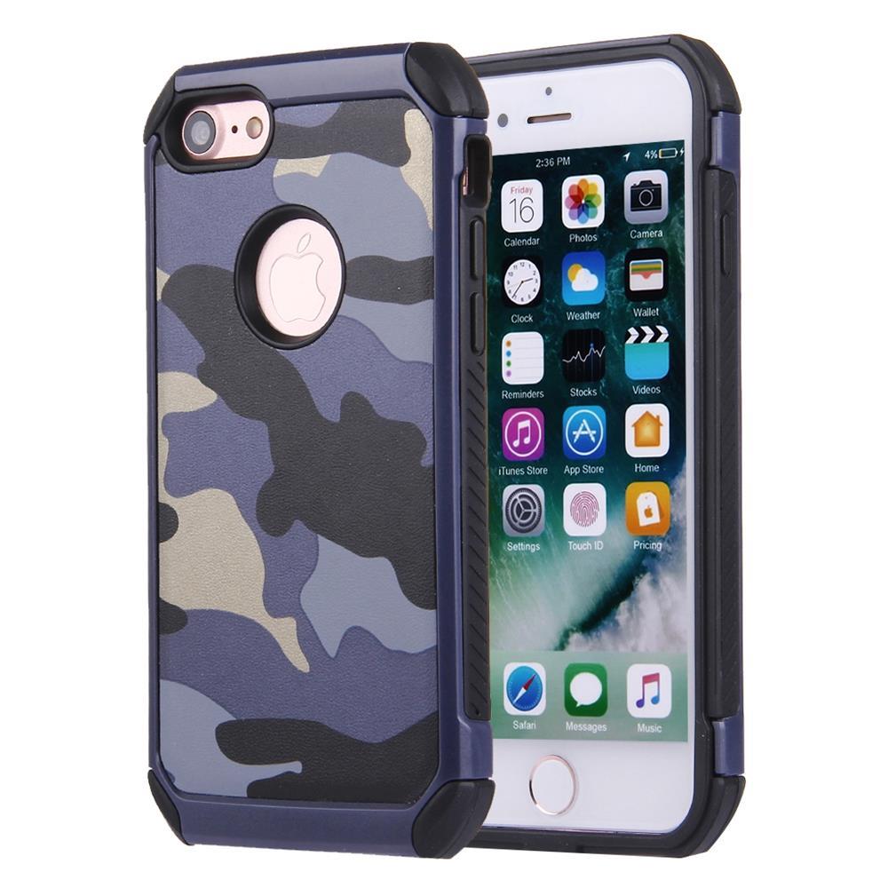 Outdoor Case für Apple iPhone 8 7 SE 2020 TPU Hybrid Tarn Camouflage