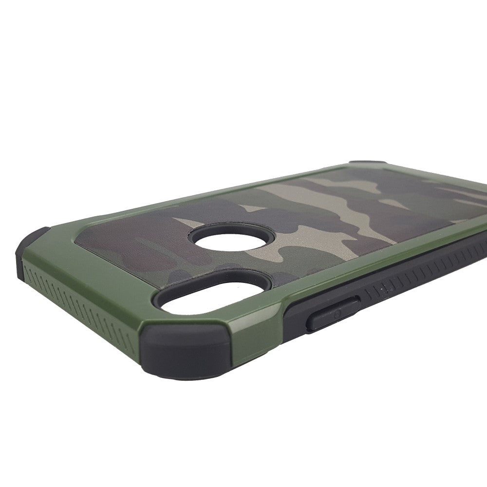 Outdoor Case für Apple iPhone XS X TPU Hybrid Tarn Camouflage
