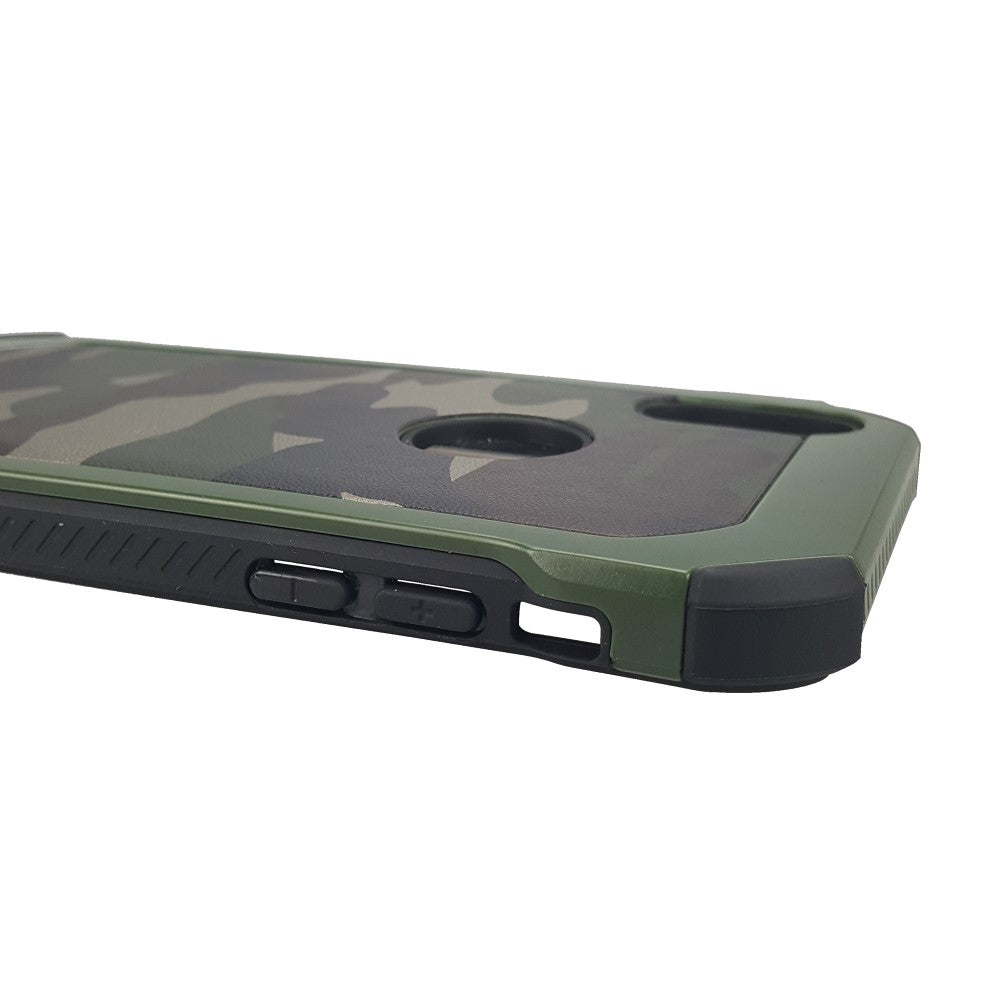 Outdoor Case für Apple iPhone XS X TPU Hybrid Tarn Camouflage