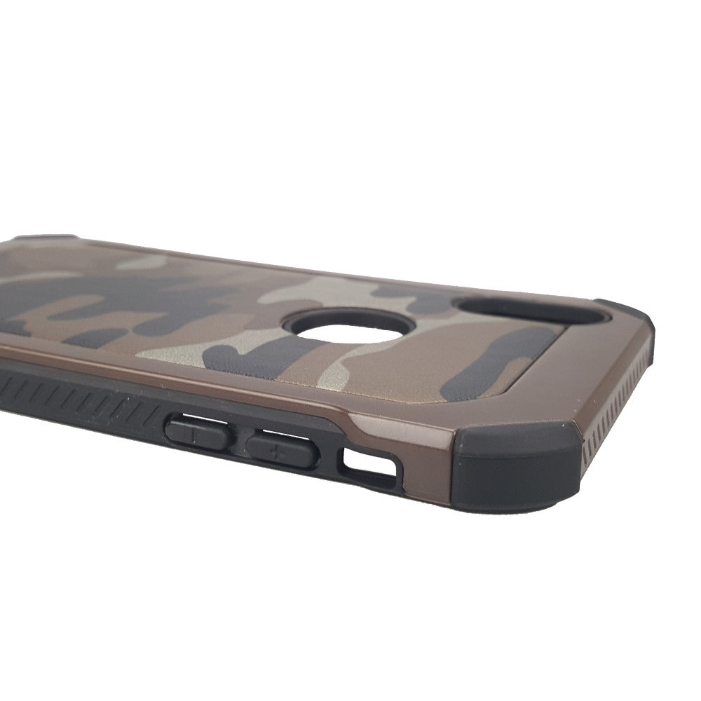 Outdoor Case für Apple iPhone XS X TPU Hybrid Tarn Camouflage